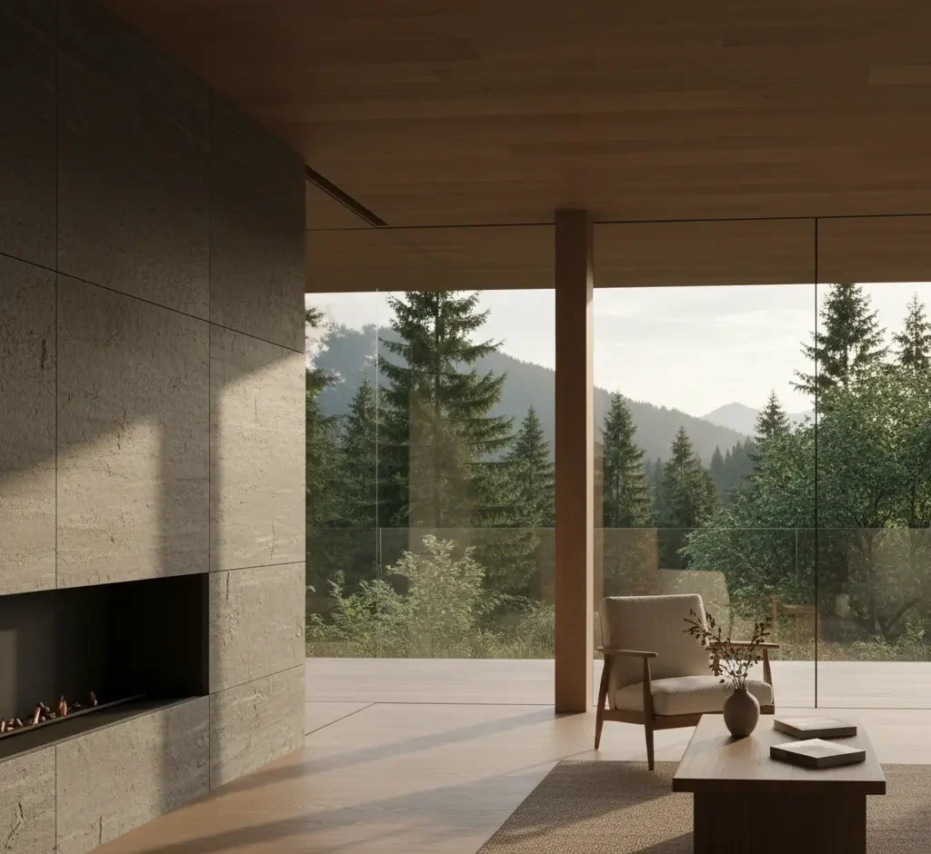 Architektúra domu, realizácia záhrady a interiérový dizajn.
